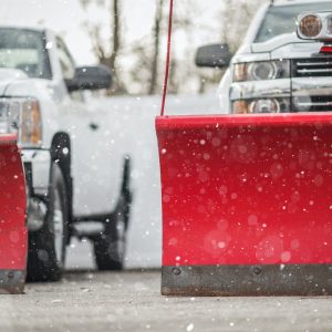 Winter Weather Ready Snow Plow Pickup Trucks